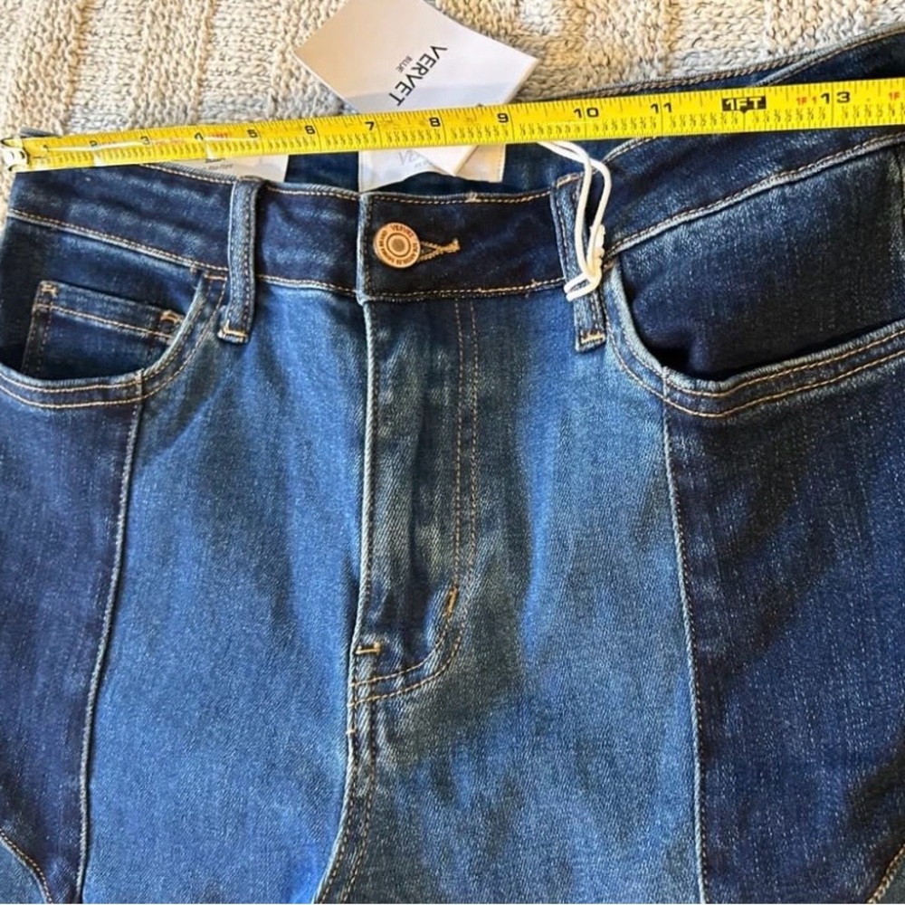 NWT Vervet Bella High-Rise Flare Patchwork Jeans Sz 29 - Picture 8 of 8
